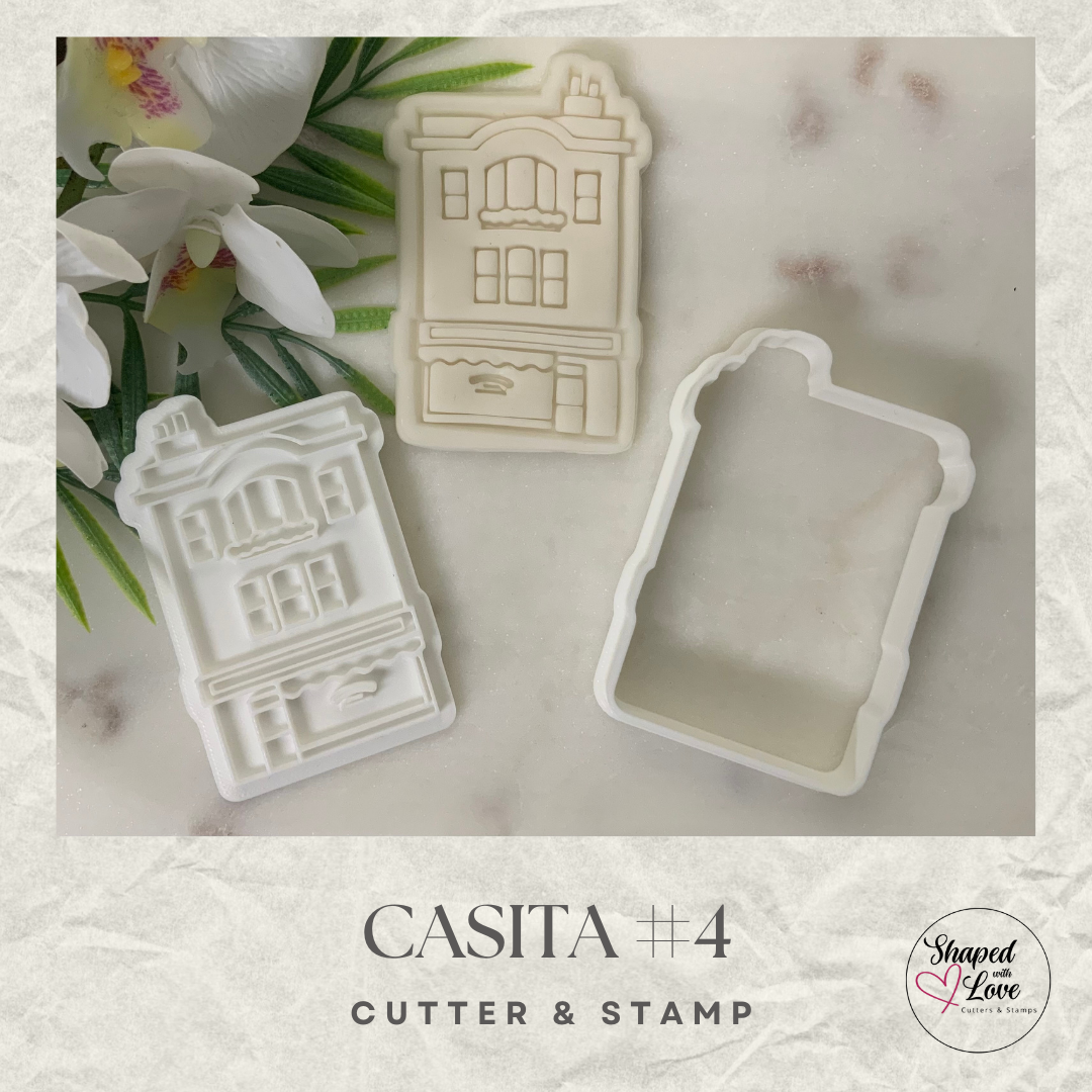Casitas Houses Villas Cookie Cutter Stamp
