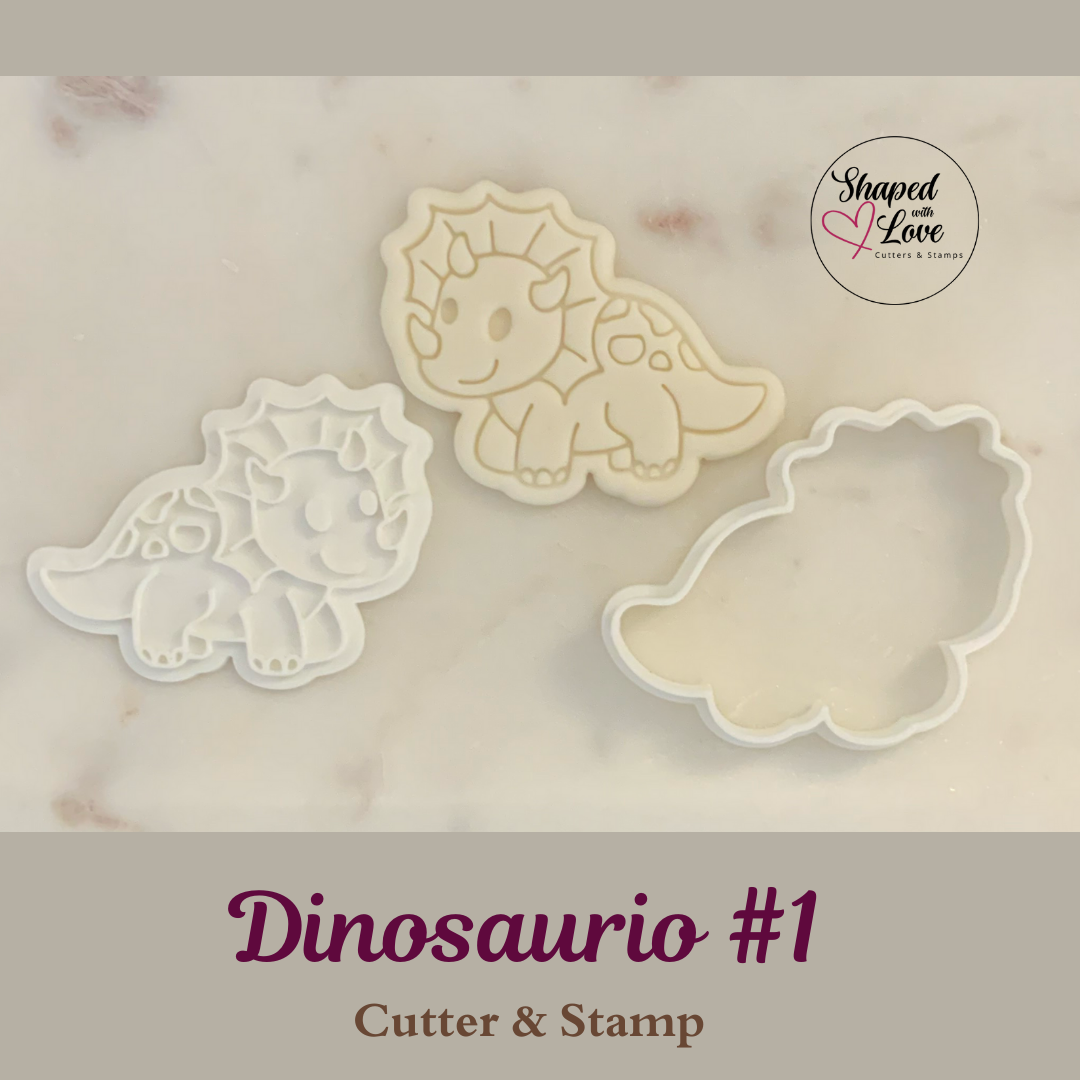 Dinosaurio 1 Cookie Cutter Stamp