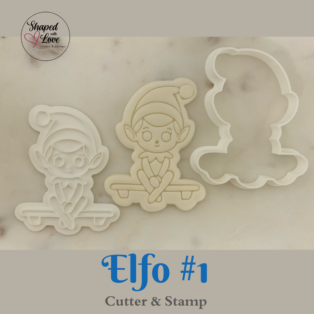 Elfo 1 Cookie Cutter Stamp