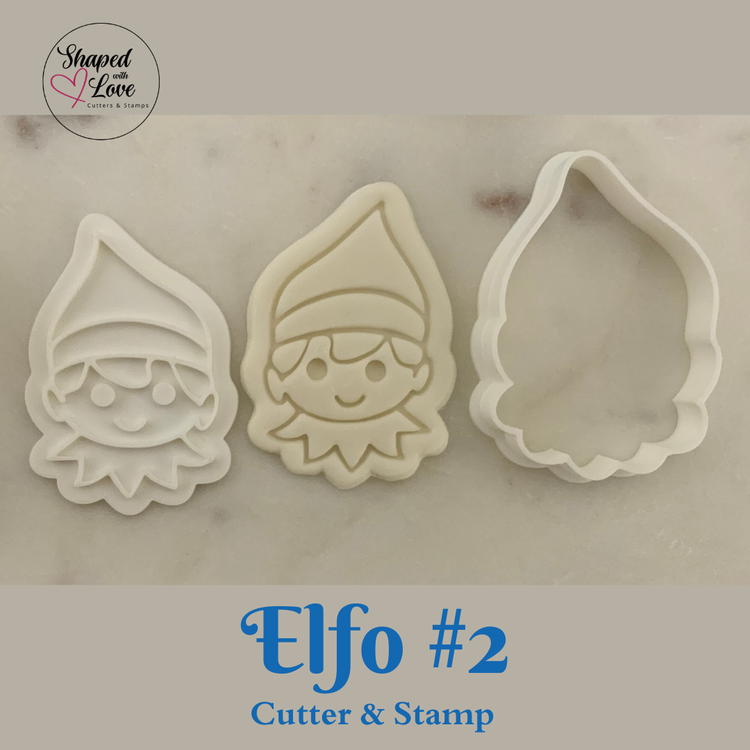Elfo 2 Cookie Cutter Stamp