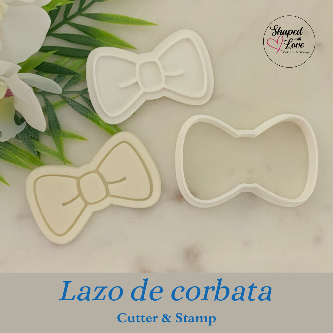 Lazo de Corbata Cookie Cutter Stamp