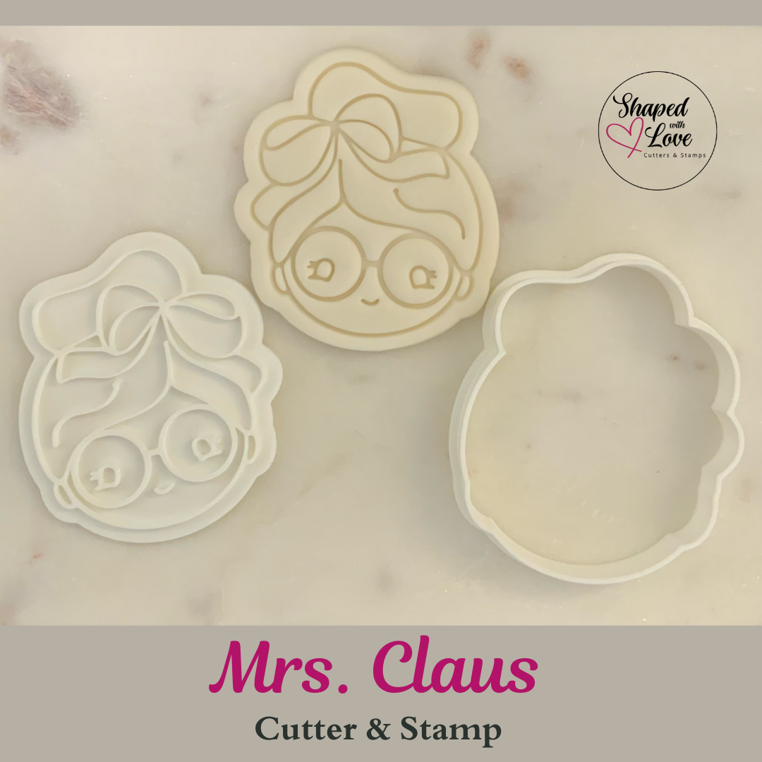 Mrs Claus Cookie Cutter Stamp