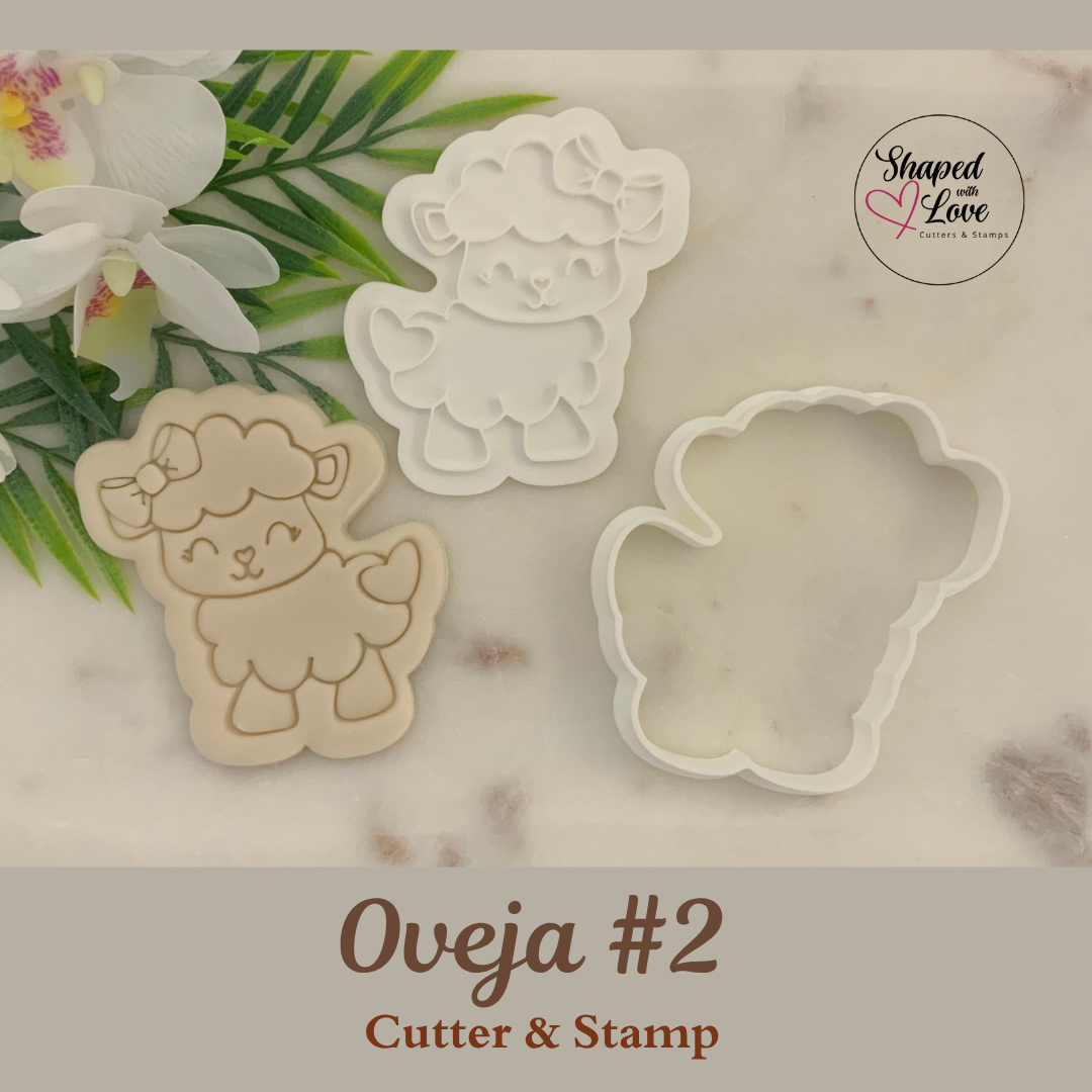 Oveja 2 Cookie Cutter Stamp