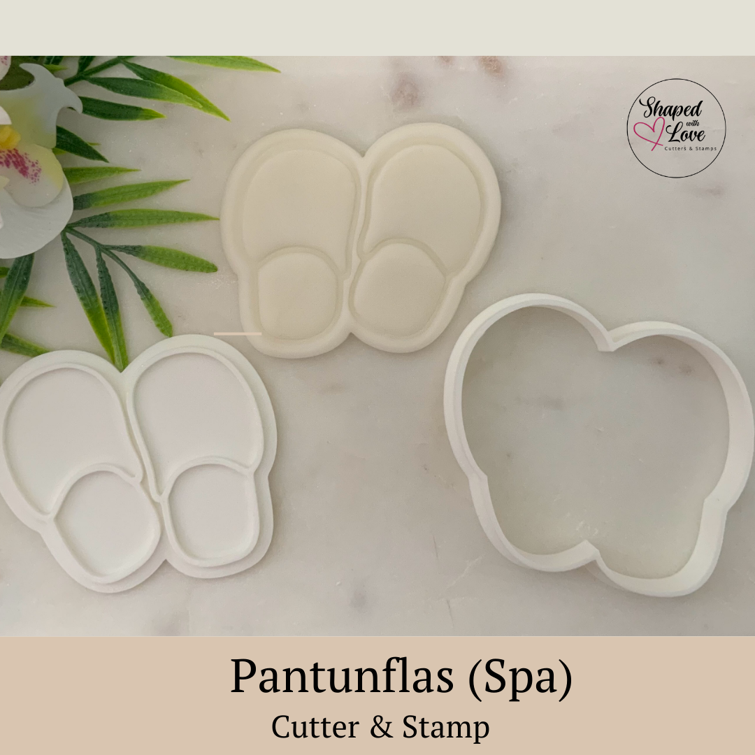 Pantunflas Spa Cookie Cutter Stamp