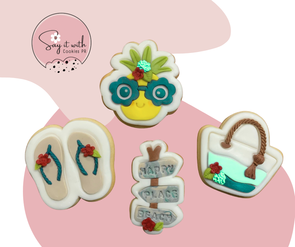 Set Playa 1 Teal Cookies