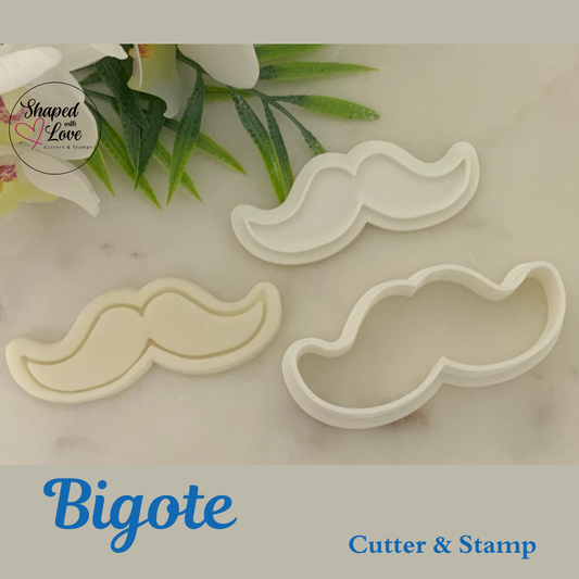 Bigote Cookie Cutter Stamp
