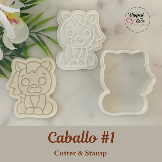 Caballo Cookie Cutter Stamp