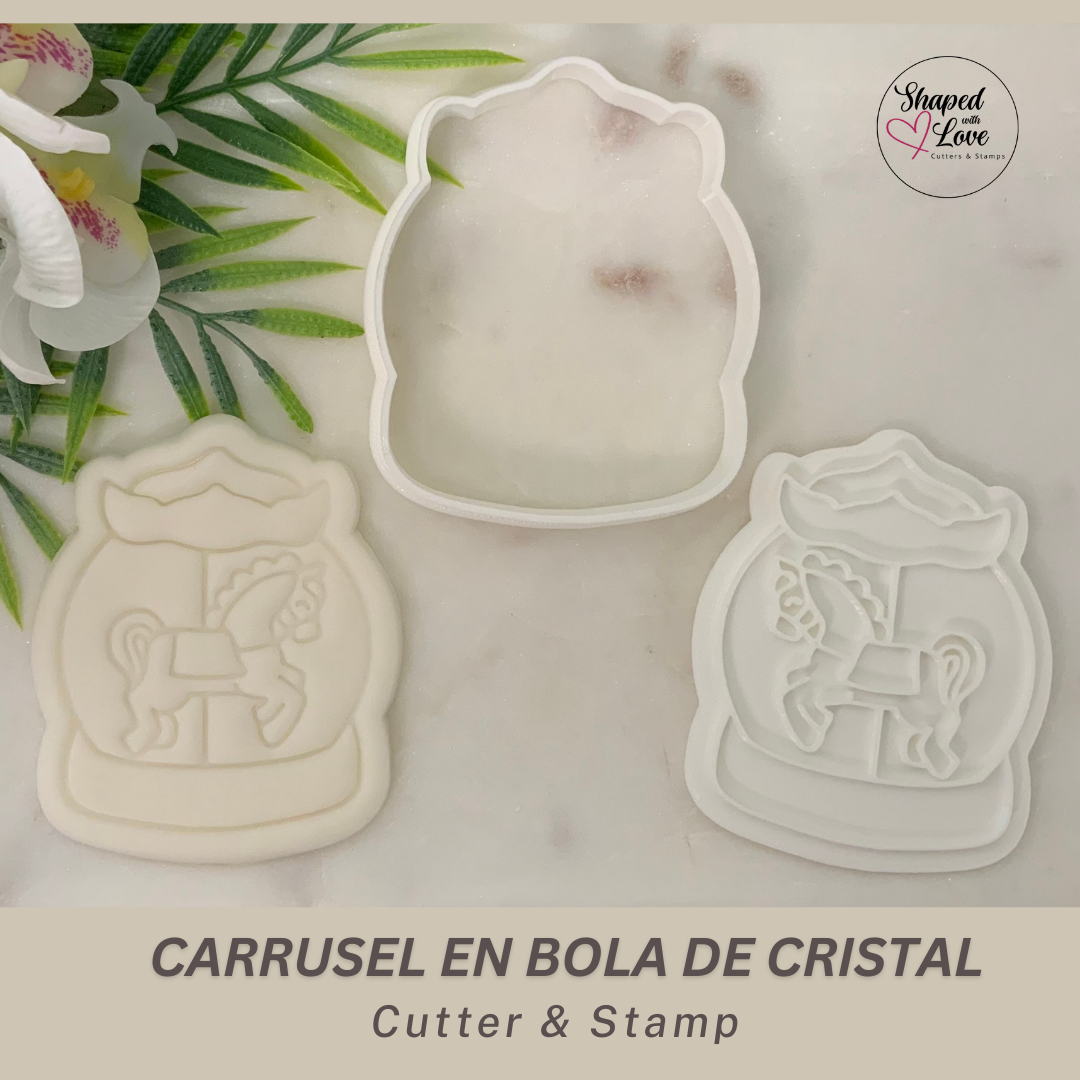 Carrusel en Bola de Cristal Cookie Cutter Stamp