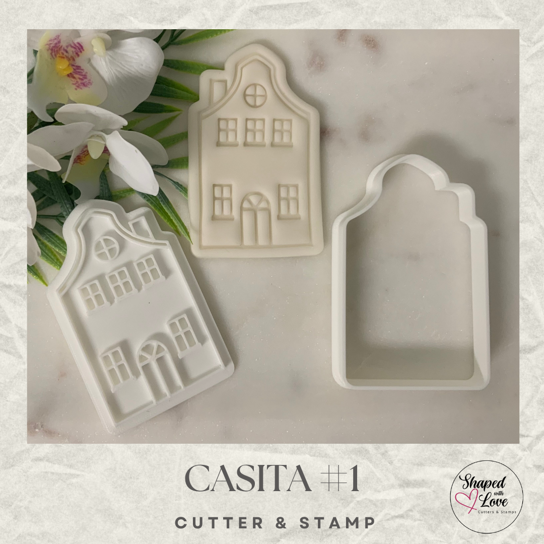 Casitas Houses Villas Cookie Cutter Stamp