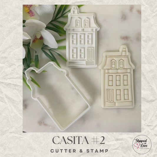 Casitas Houses Villas Cookie Cutter Stamp