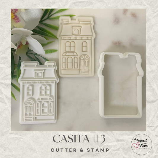 Casitas Houses Villas Cookie Cutter Stamp