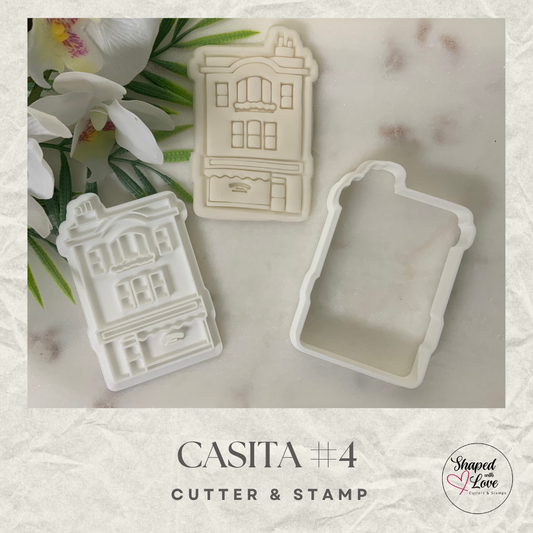 Casitas Houses Villas Cookie Cutter Stamp