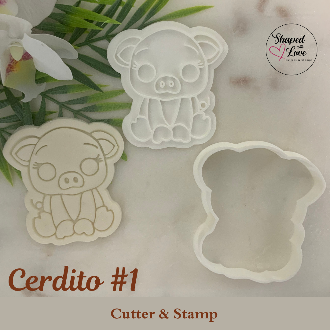 Cerdito Cookie Cutter Stamp