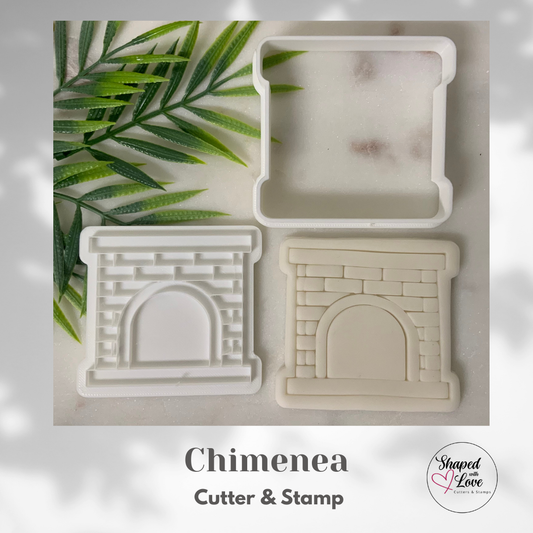 Chimenea Fireplace Cookie Cutter & Stamp