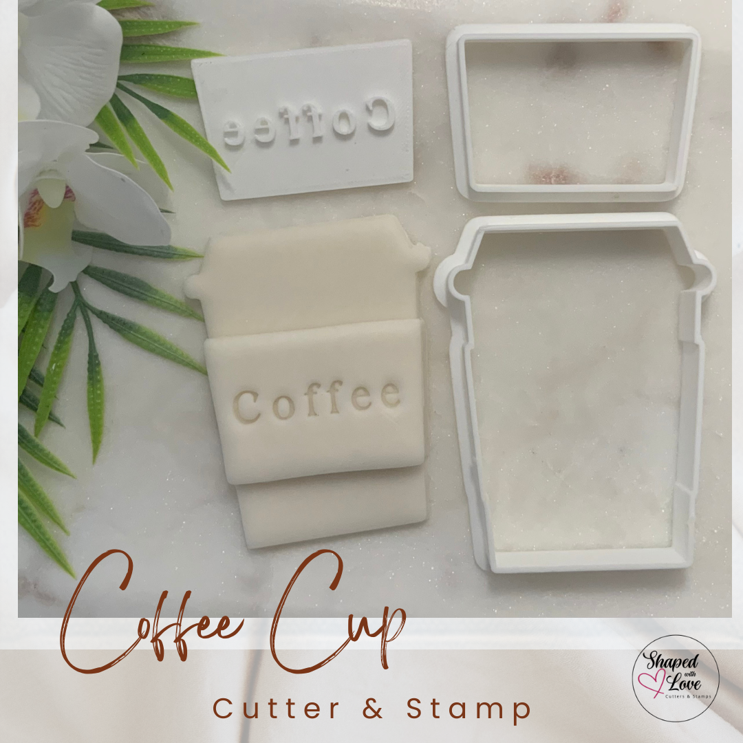 Coffee Cup Cookie Cutter Stamp