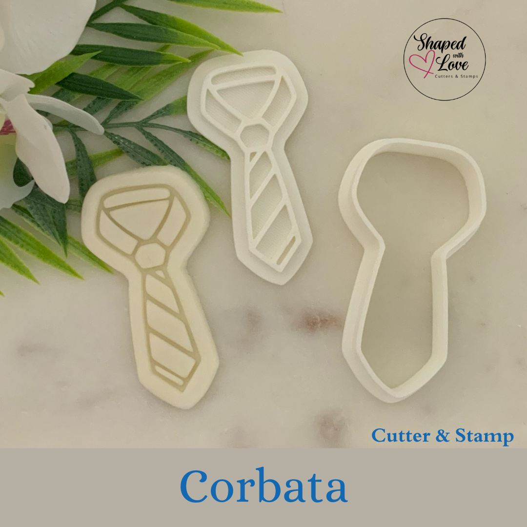 Corbata Cookie Cutter Stamp