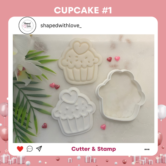 Cupcake Cookie Cutter Stamp