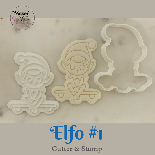 Elfo 1 Cookie Cutter Stamp