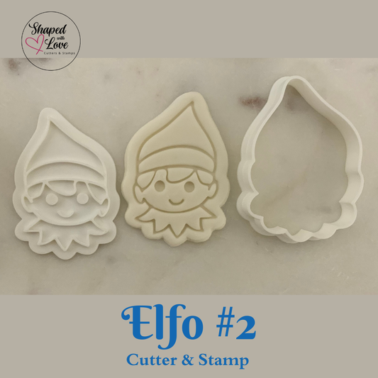 Elfo 2 Cookie Cutter Stamp