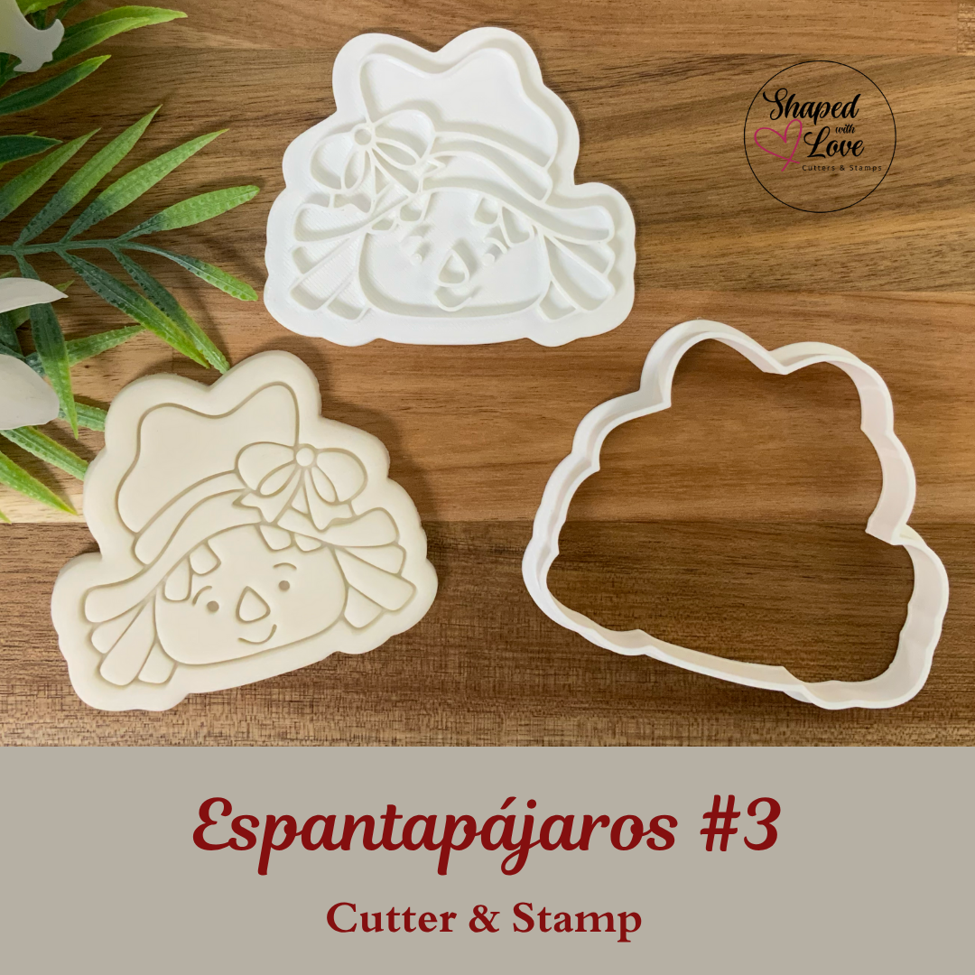 Espantapajaros 3 Cookie Cutter Stamp