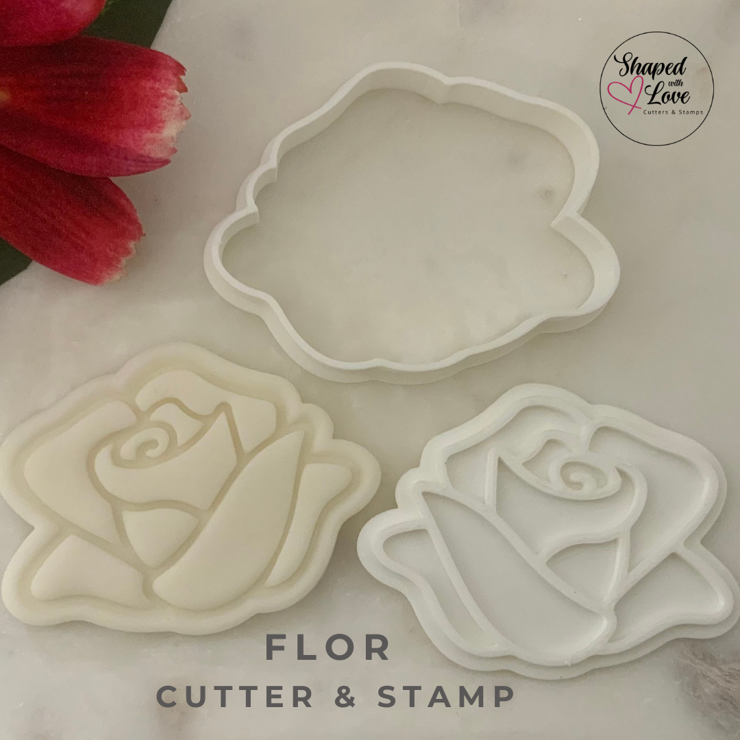 Flor Flower Cookie Cutter Stamp