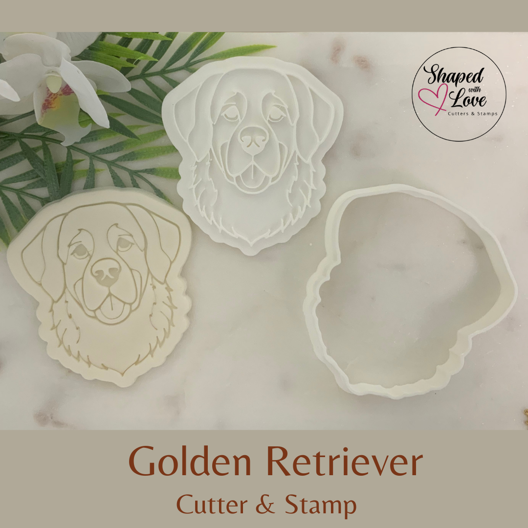 Golden Retriever Cookie Cutter Stamp
