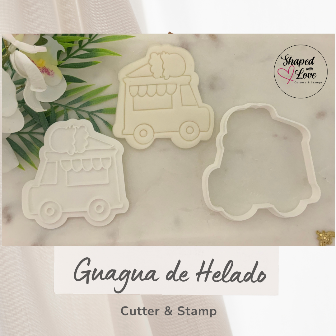 Guagua de Helado Cookies Cutter Stamp
