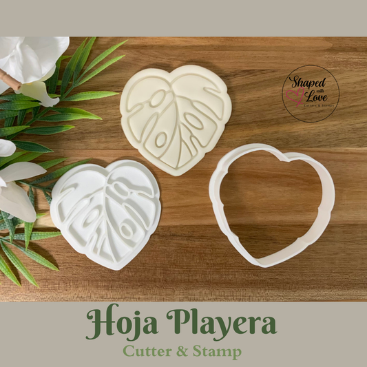 Hoja playera cookie cutter stamp