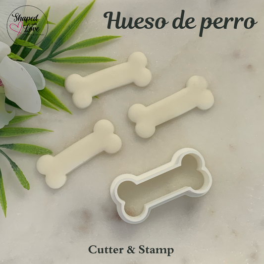 Hueso de perro Cookie Cutter Stamp