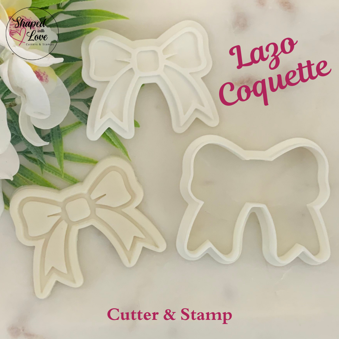 Lazo Coquette Cookie Cutter Stamp