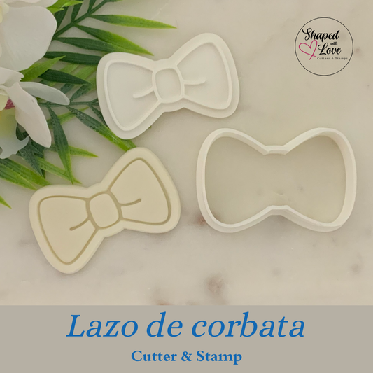 Lazo de Corbata Cookie Cutter Stamp