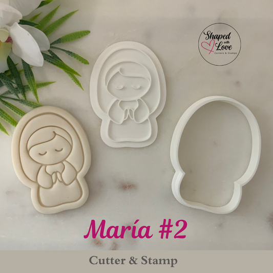 Maria 2 Cookie Cutter Stamp