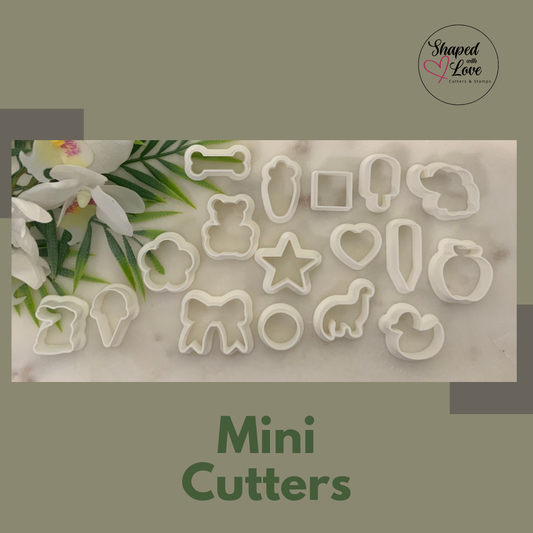Mini cookie cutters & stamp
