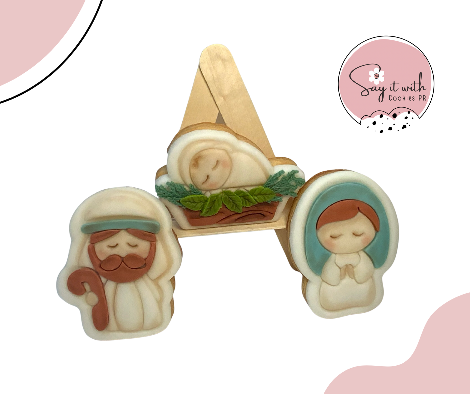 Nacimiento Fondant Cookies 