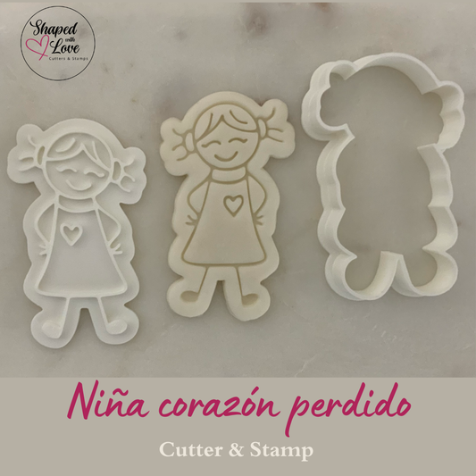 Nina Corazon Perdido Cookie Cutter Stamp