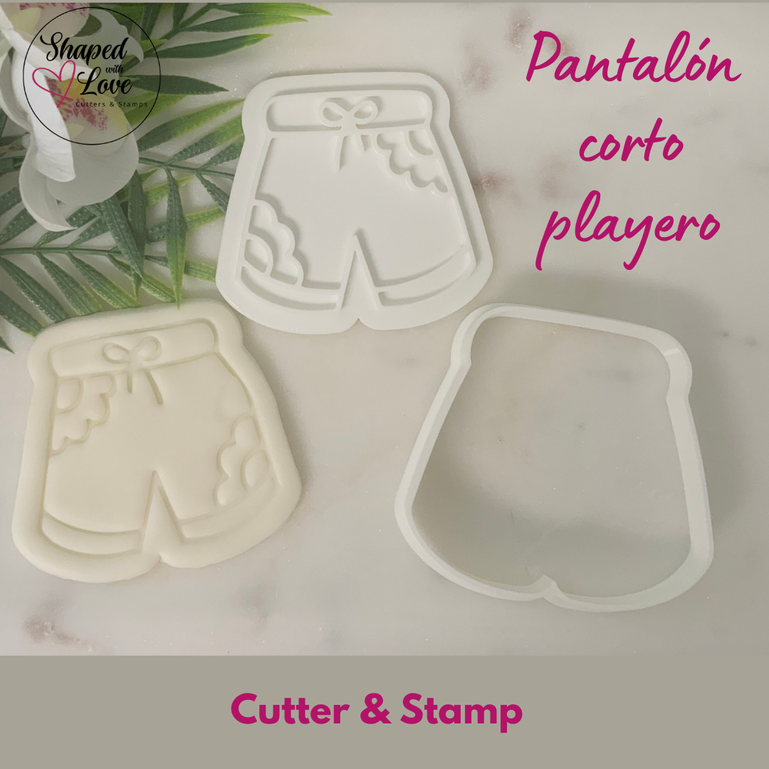 Pantalon Corto Playero Cookie Cutter Stamp