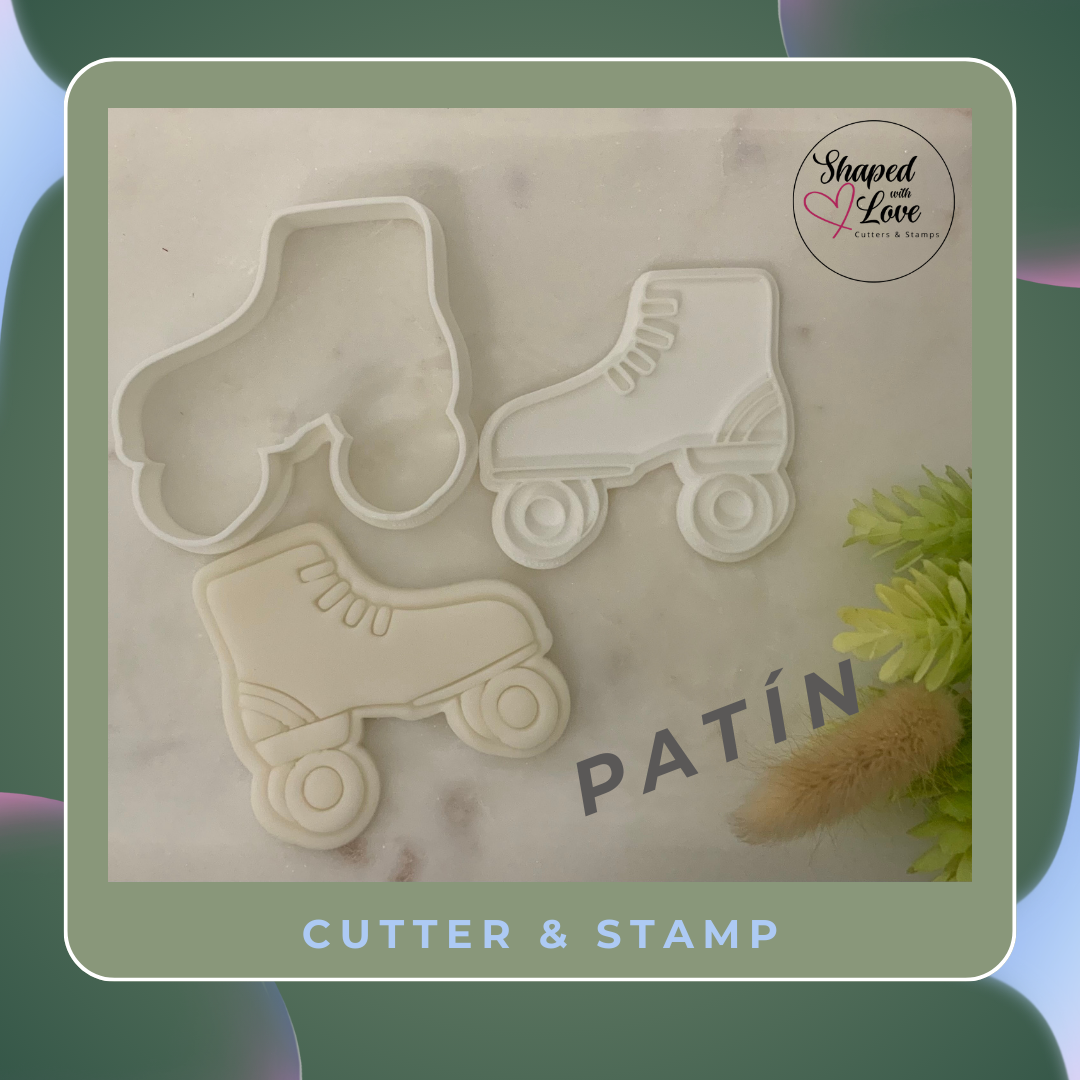 Patines Cookie Cutter Stamp