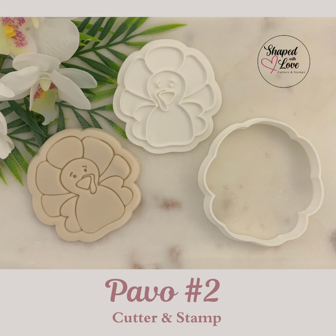 Pavo 2 Cookie Cutter Stamp