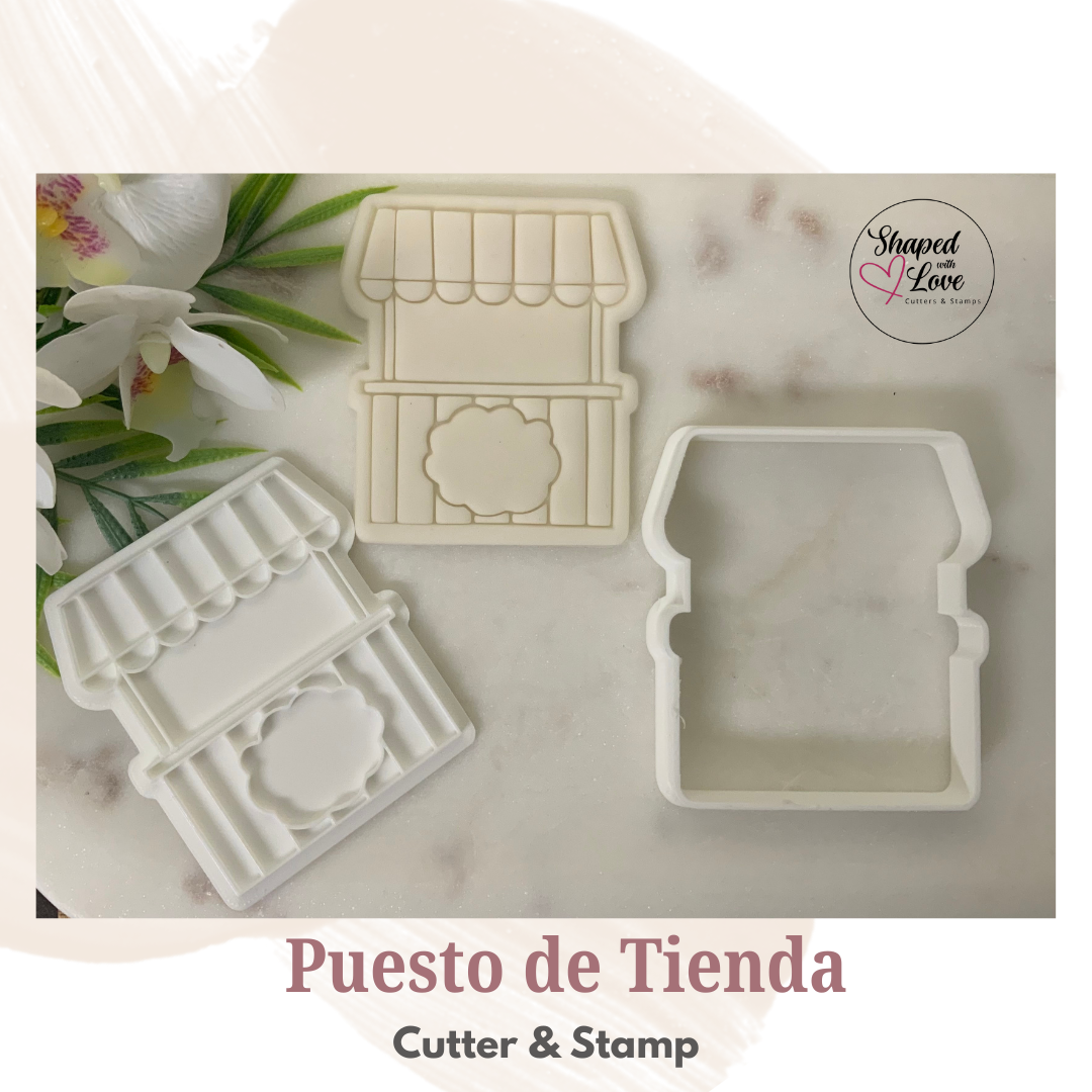 Puesto de Tienda Cookie Cutter Stamp