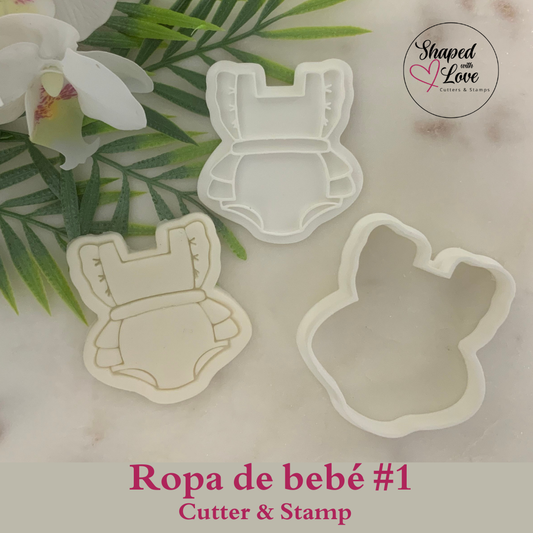Ropa de bebe Cookie Cutter Stamp