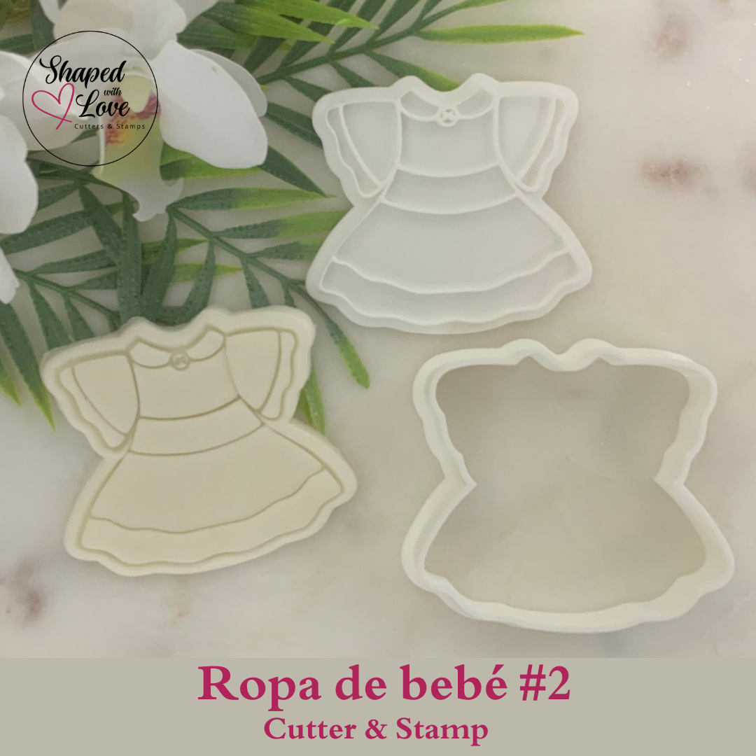 Ropa de bebe Cookie Cutter Stamp