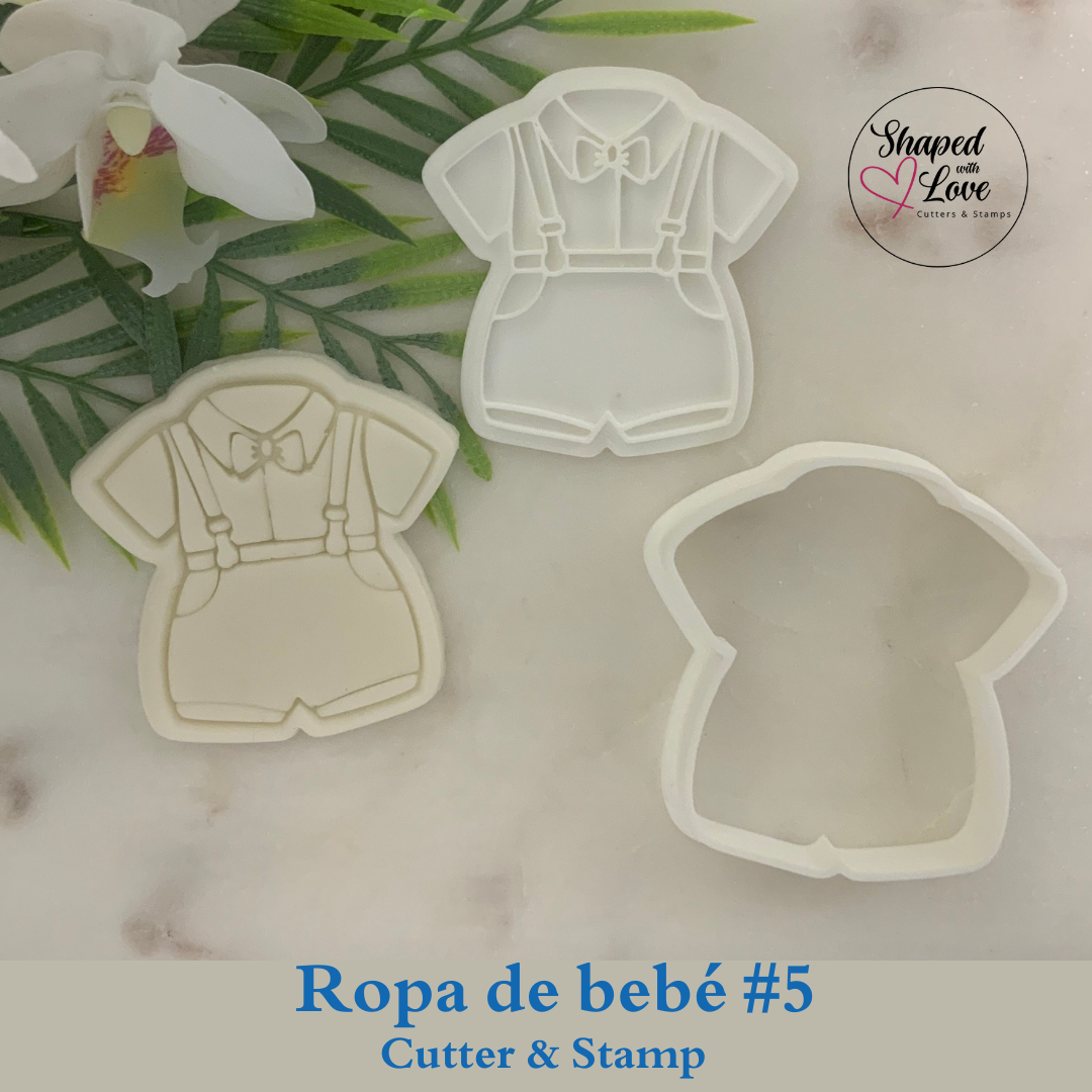 Ropa de bebe Cookie Cutter Stamp
