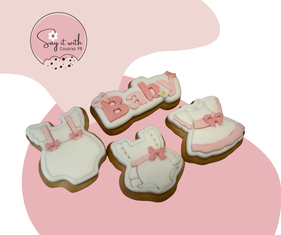 G002- Set de Bebé Niña Cookies – Say it with Cookies PR