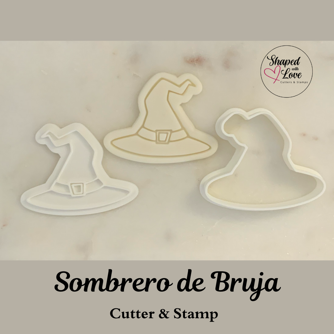 Sombrero de bruja Cookie Cutter Stamp
