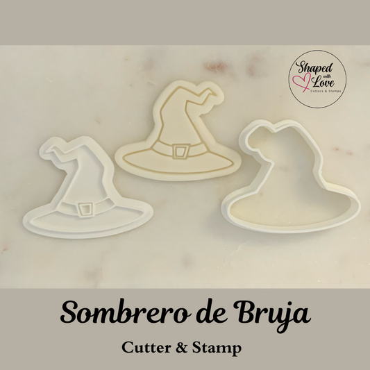 Sombrero de bruja Cookie Cutter Stamp