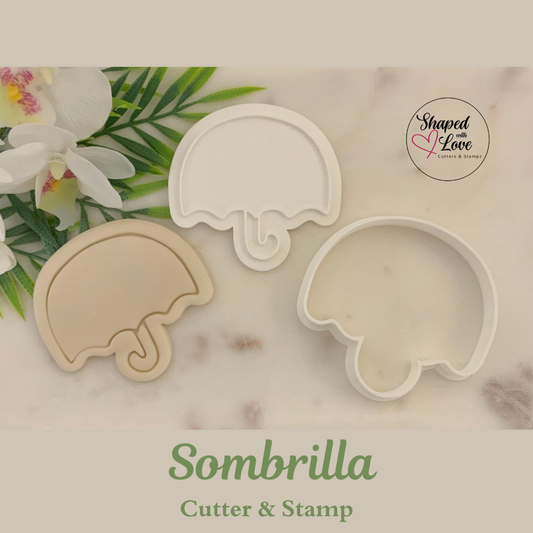 Sombrilla Cookie Cutter Stamp
