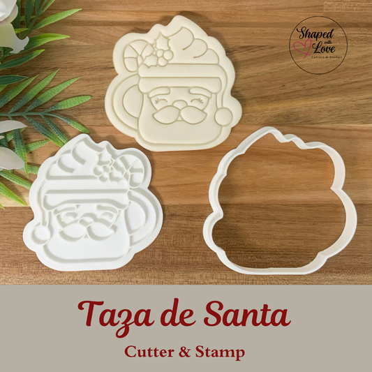 Taza de Santa Cookie Cutter Stamp