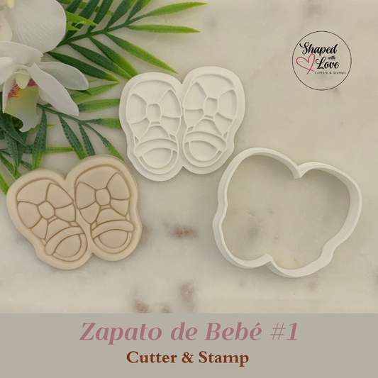 Zapato de bebe 1 Cookie Cutter Stamp